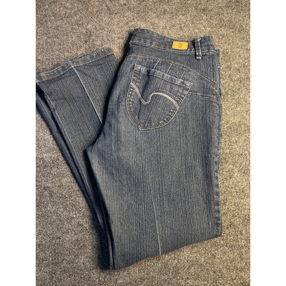 BandolinoBlu Jeans Womens 12 Blue Denim Regular Fit 5-Pocket Design Straight Leg